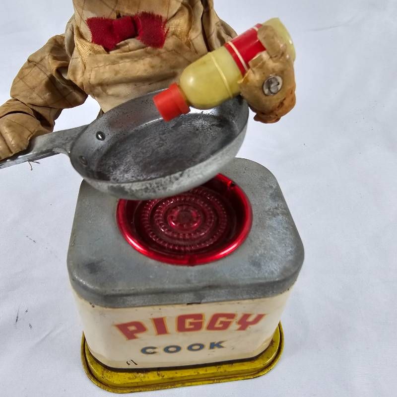 PIGGY COOK 昭和レトロ ブリキ 豚 シェフ