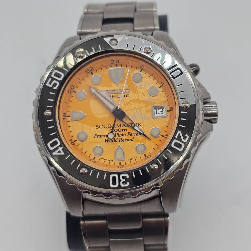 希少】 1000本限定 SEIKO キネティック クロノグラフ ピピン限定モデル 