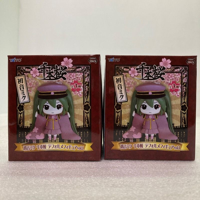 3個セット】【未開封品】TAITO 初音ミク 千本桜 デフォルメフィギュア 