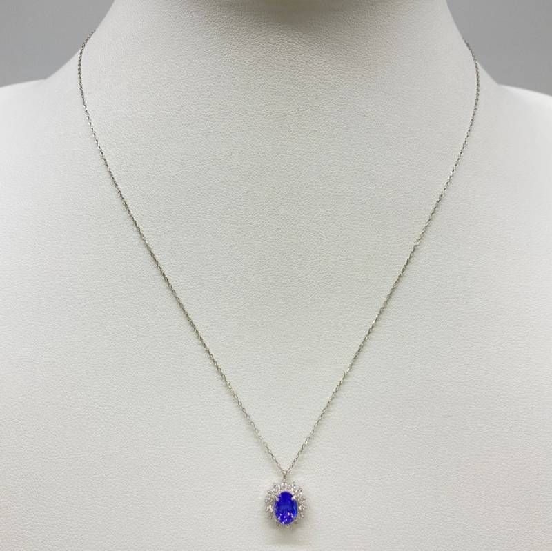 鑑別書付】Pt900/850 タンザナイト1.16ct ダイヤネックレス - メルカリ