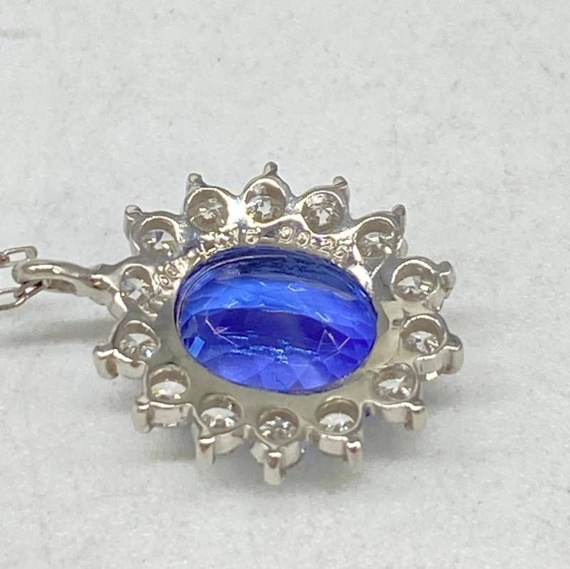 鑑別書付】Pt900/850 タンザナイト1.16ct ダイヤネックレス - メルカリ