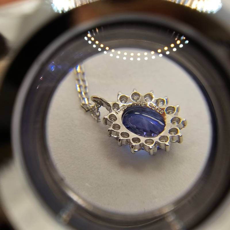 鑑別書付】Pt900/850 タンザナイト1.16ct ダイヤネックレス - メルカリ