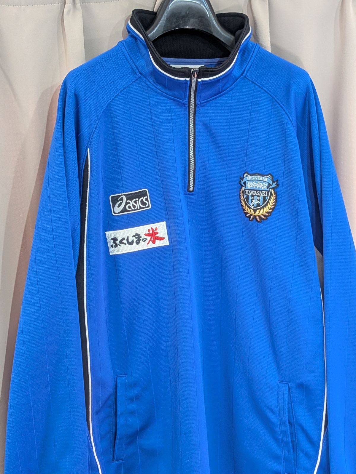 asics アシックス Jリーグ 川崎フロンターレ ハーフジップ ジャージ XO