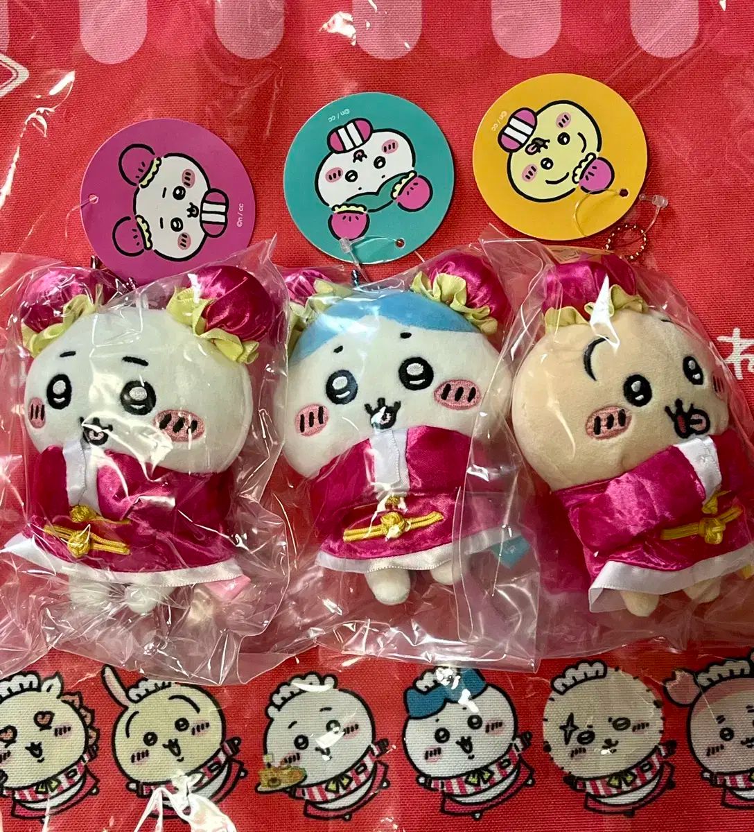 まとめ売り) 中華飯店 ちいかわ ハチワレ うさぎ マスコット ぬいぐるみ