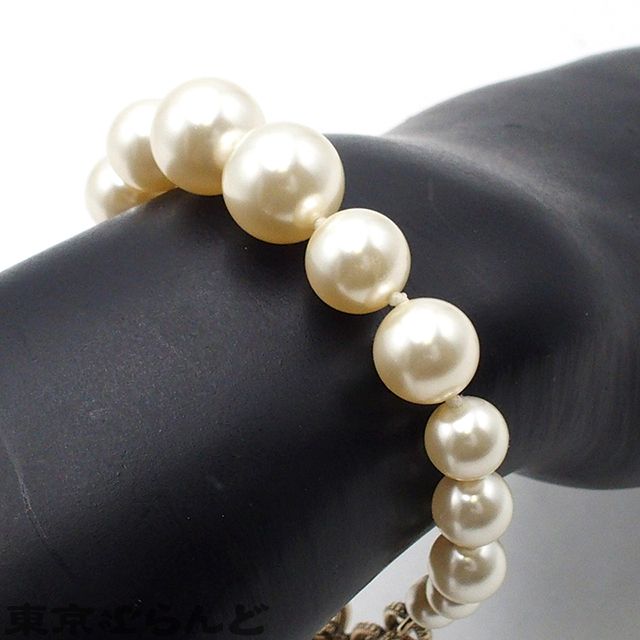 シャネル CHANEL ブレスレット ライトゴールド フェイクパール メタル