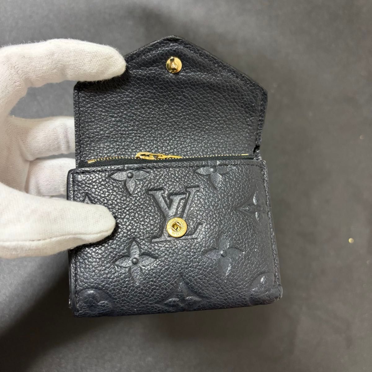 【極美品】IC搭載　ルイヴィトン アンプラント ポルトフォイユ ゾエ ノワール 超極美品】IC搭載 LOUIS VUITTON ルイヴィトン モノグラム アン