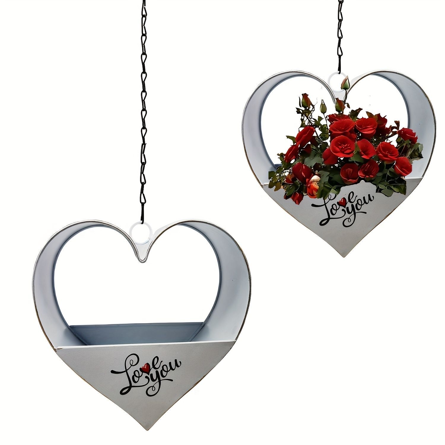 ハンキングプランター 吊り下げ プラントハンガー ハート型