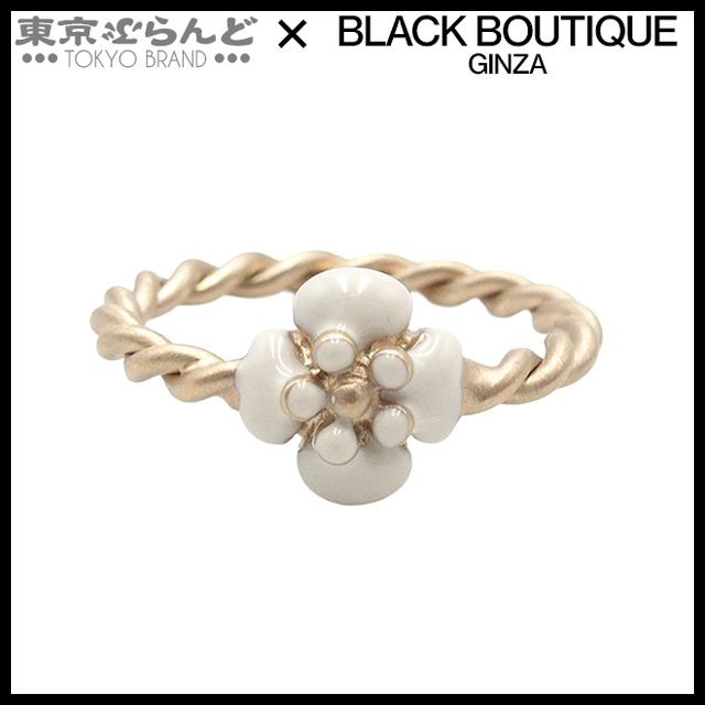 シャネル CHANEL カメリア ライトゴールド メタル 8号相当