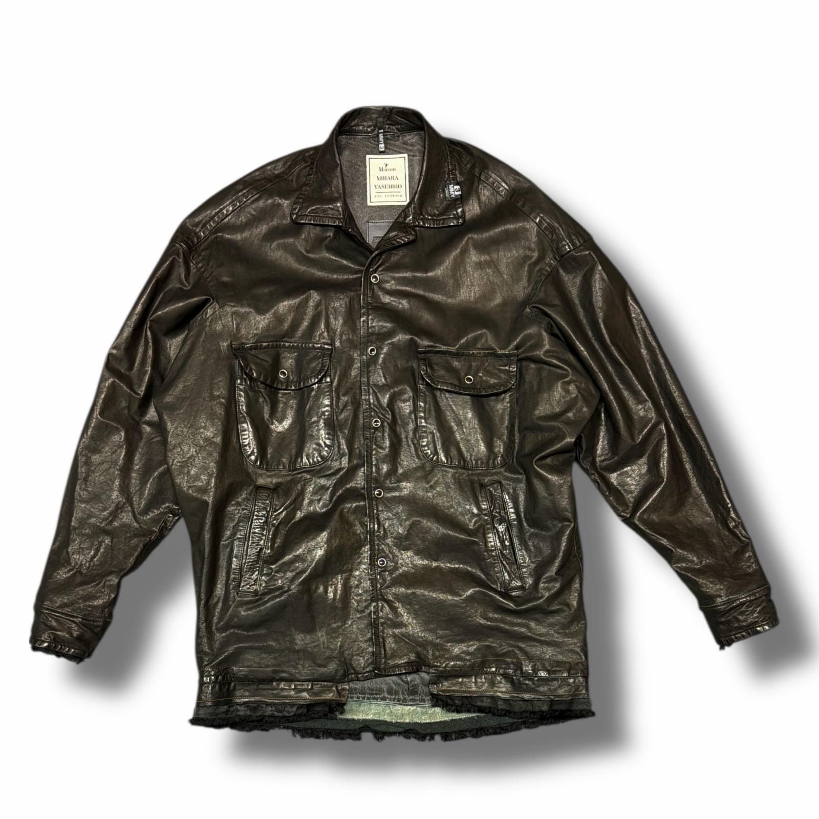 参考上代385000円 MIHARA YASUHIRO × BACKLASH 24AW Smooth Leather 