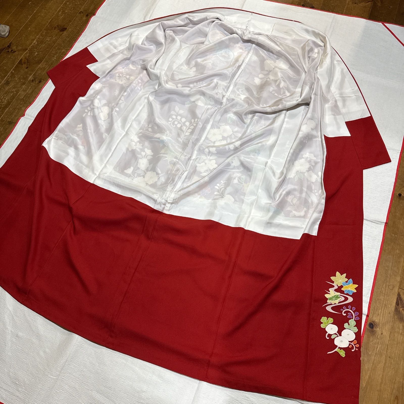 振袖 袋帯 セット 金駒刺繍 赤 橘 四季 - メルカリ