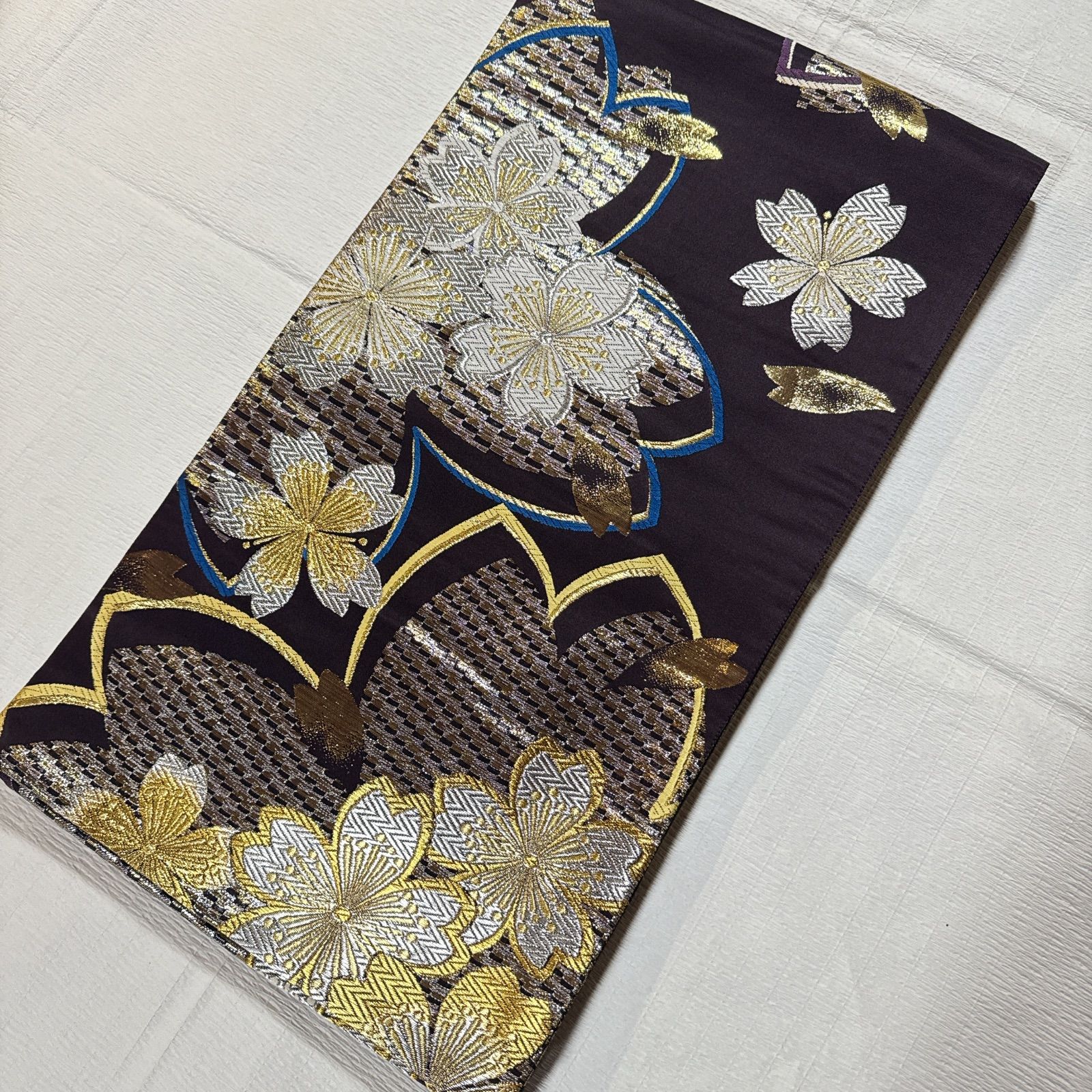 409aj93〇振袖＆袋帯 金駒刺繍 橘 扇 成人式 結婚式 十三参り〇美品 振袖 袋帯 セット 金駒刺繍 赤 橘 四季 - メルカリ