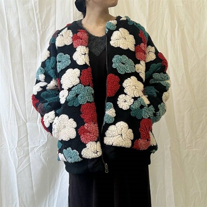 Lupilien】花柄ボア×キルティング 2WAYブルゾン リバーシブル - メルカリ