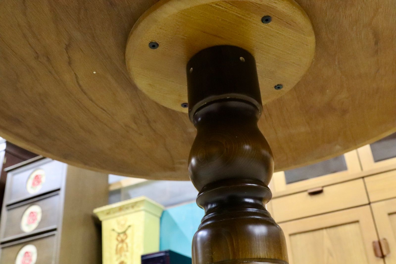 GMIH309○飛騨産業 / HIDA キツツキ ラウンドテーブル ダイニング