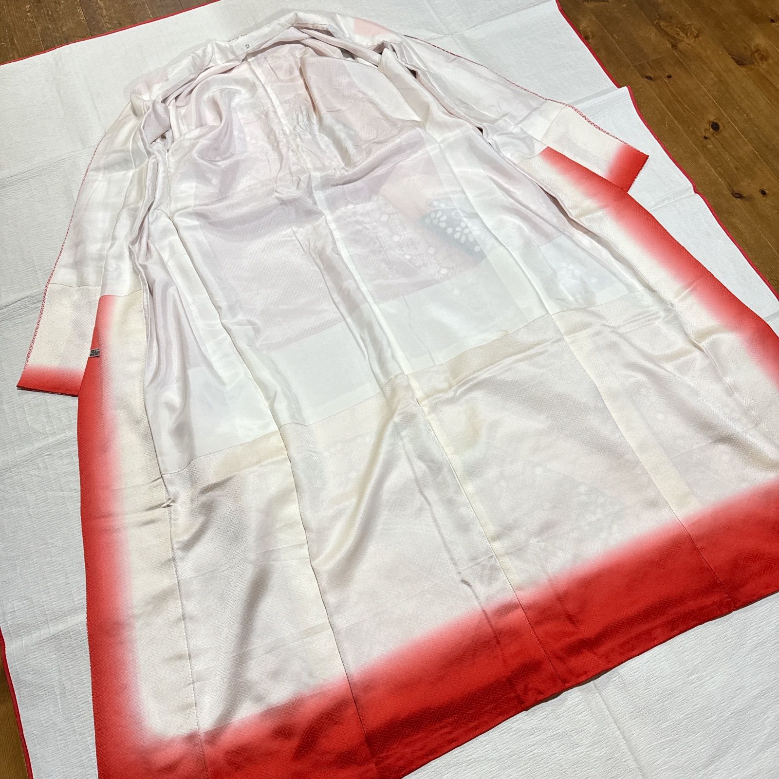 平和屋着物○豪華振袖 駒刺繍 絞り 枝梅文 正絹 逸品 AABD4732ph