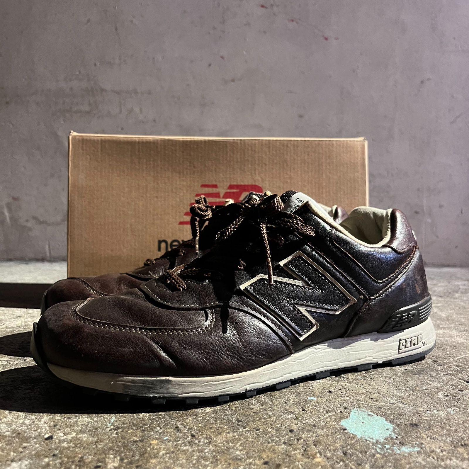 NEW BALANCE MADE IN ENGLAND M576CBB BROWN/BEIGE 27cm