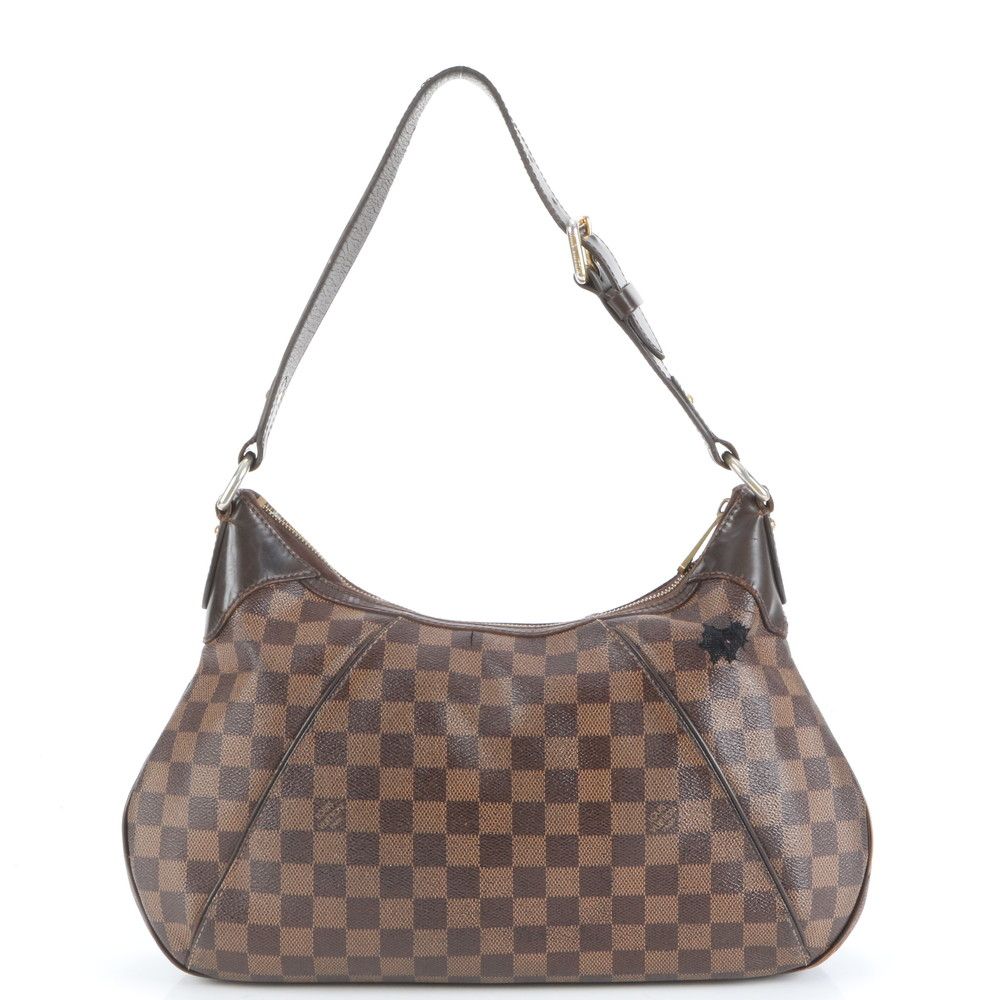 ルイヴィトン ダミエ テムズ GM N48181 レザー ショルダーバッグ