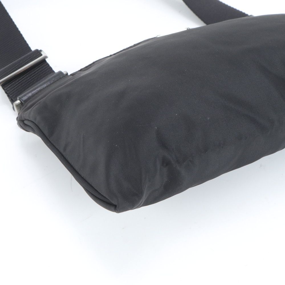 極美品 プラダ テスート ナイロン 三角 トライアングル ロゴ レザー