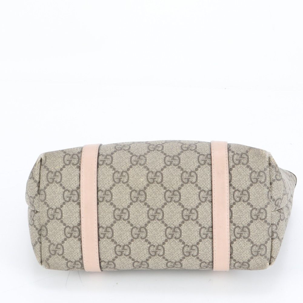 美品 グッチ GGスプリーム レザー ハンドバッグ トート 297557