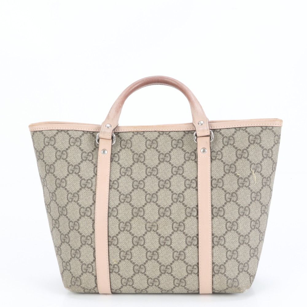 【値下げ中】グッチ　ハンドバッグ トートバッグ GG柄 ロゴ シルバー金具 GCB0120-300x300.jpg