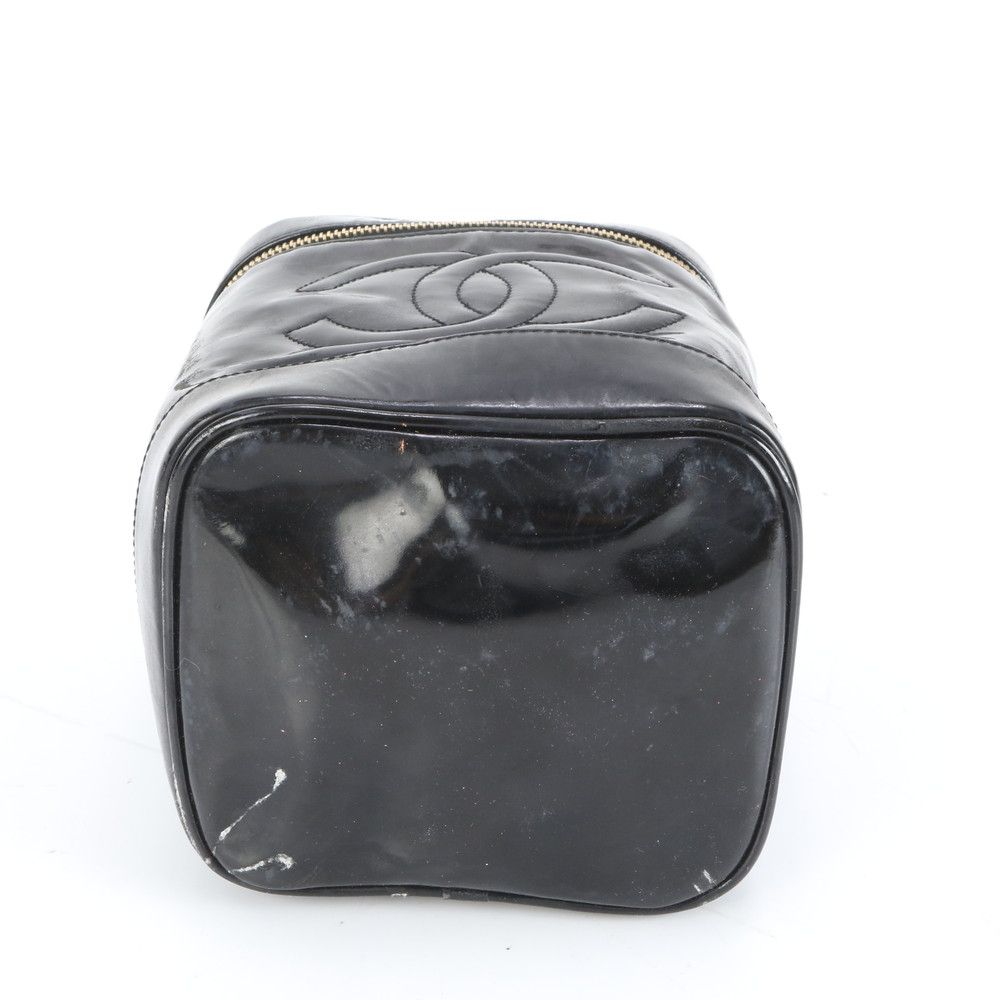 シャネル ココマーク バニティ バッグ パテント レザー ハンド トート