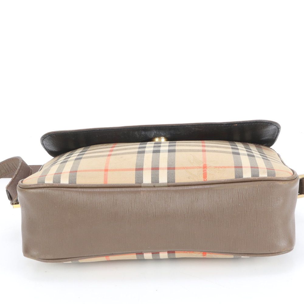 美品 バーバリー ノバ チェック シャドーホース レザー ショルダー