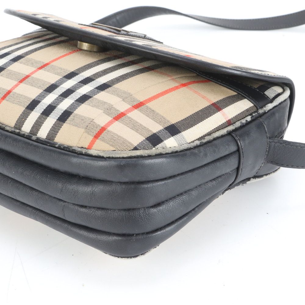 美品 ヴィンテージ バーバリー ノバ チェック シャドーホース レザー