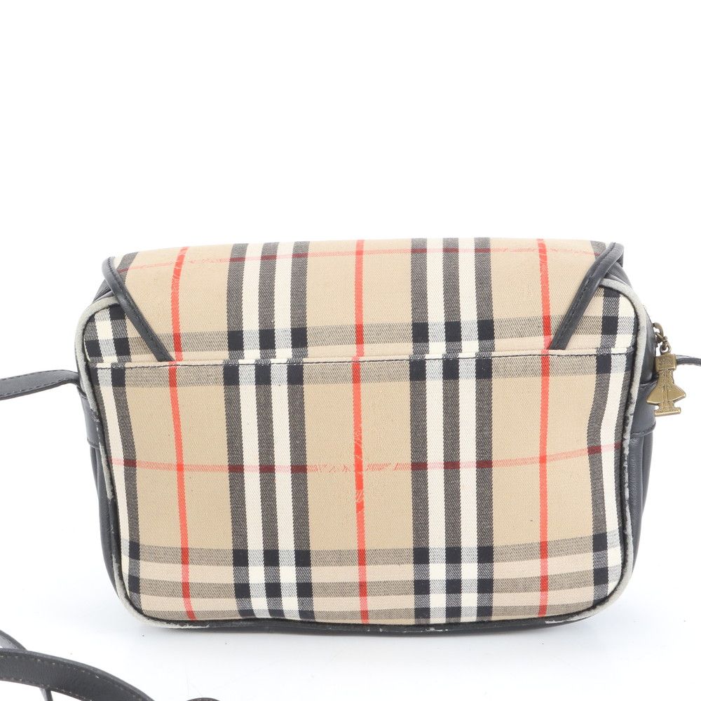 美品 ヴィンテージ バーバリー ノバ チェック シャドーホース レザー