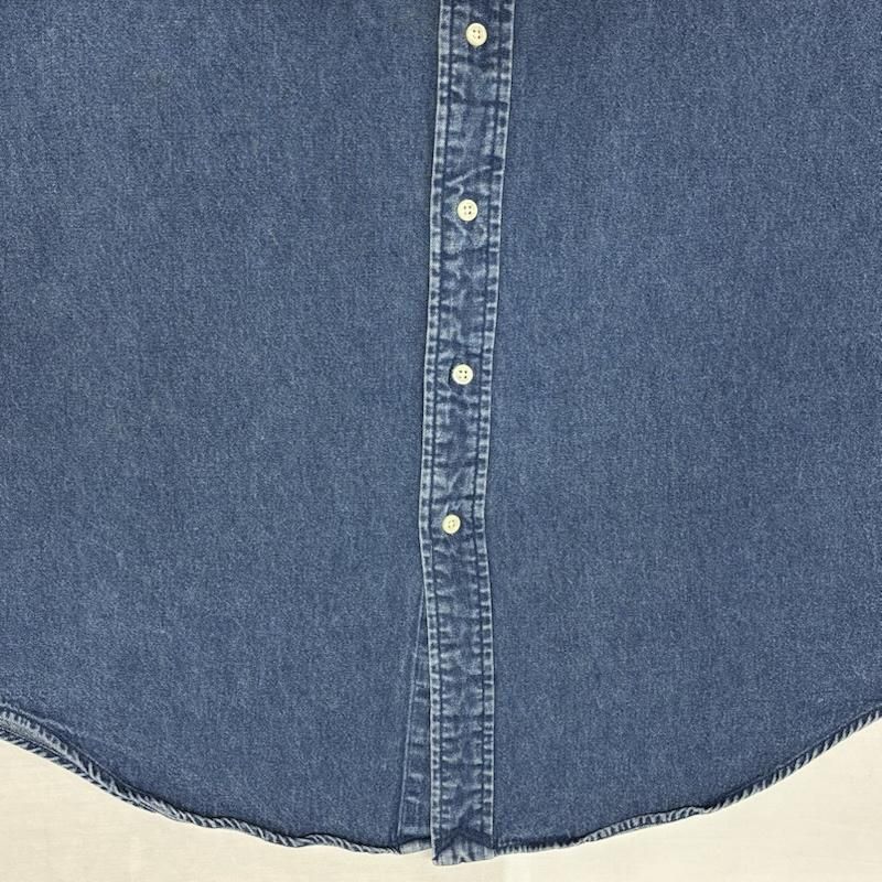 【専用品90SラルフローレンデニムシャツXL BLAIRE ポニー刺繍チュニック 90s Ralph Lauren 