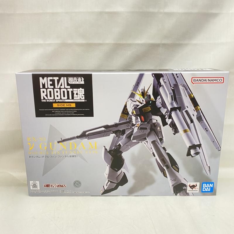 中古】未開封)METAL ROBOT魂 ＜SIDE MS＞ νガンダム ダブル・フィン
