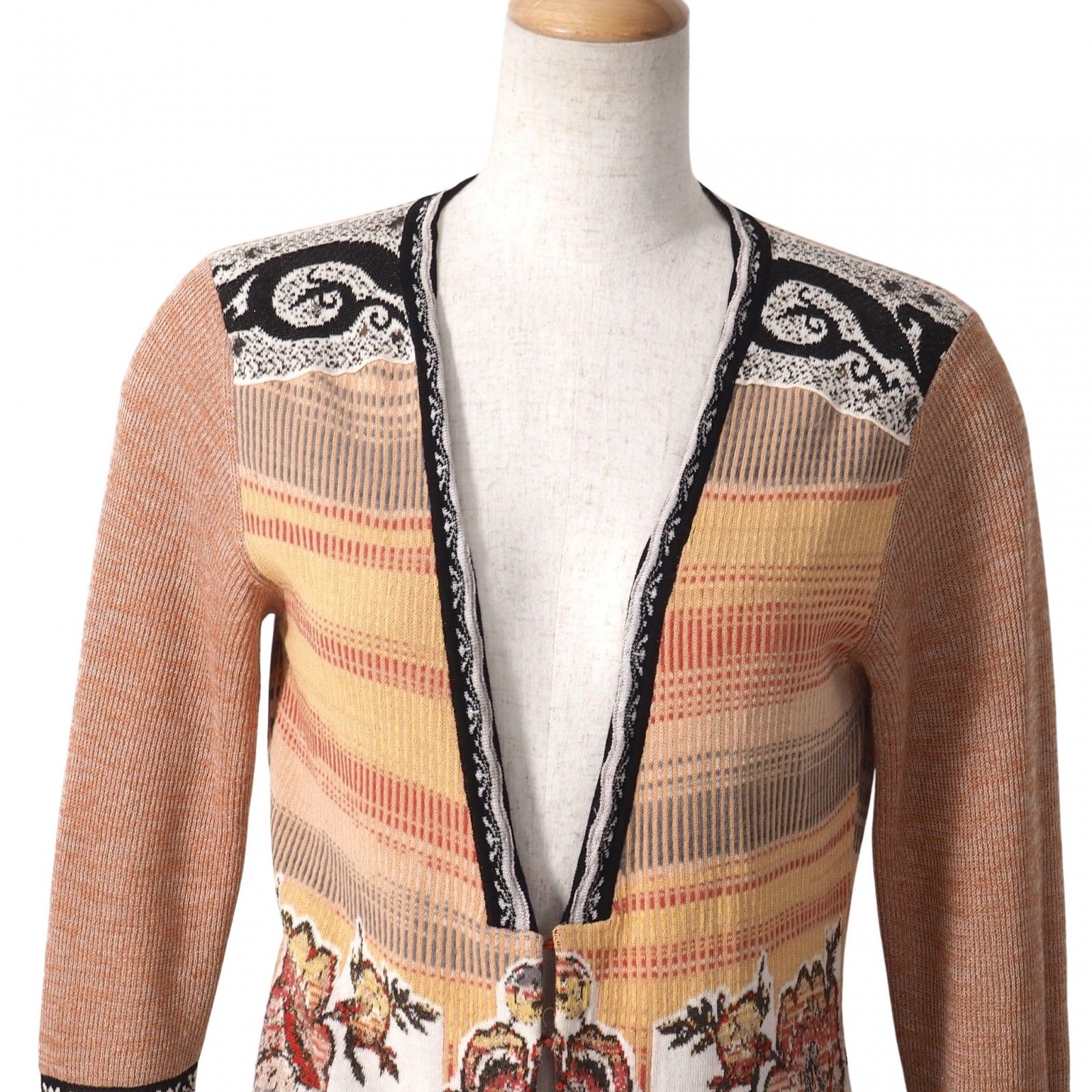 エトロ　ETRO シルク　100% 総柄　カーディガン エトロ ETRO カーディガン エトロ ETRO シルク 100% 総柄 カーディガン