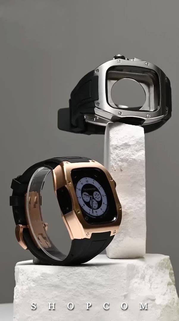 Applewatch Case SUS R2 RoseBlack 44.45時計 - メルカリ