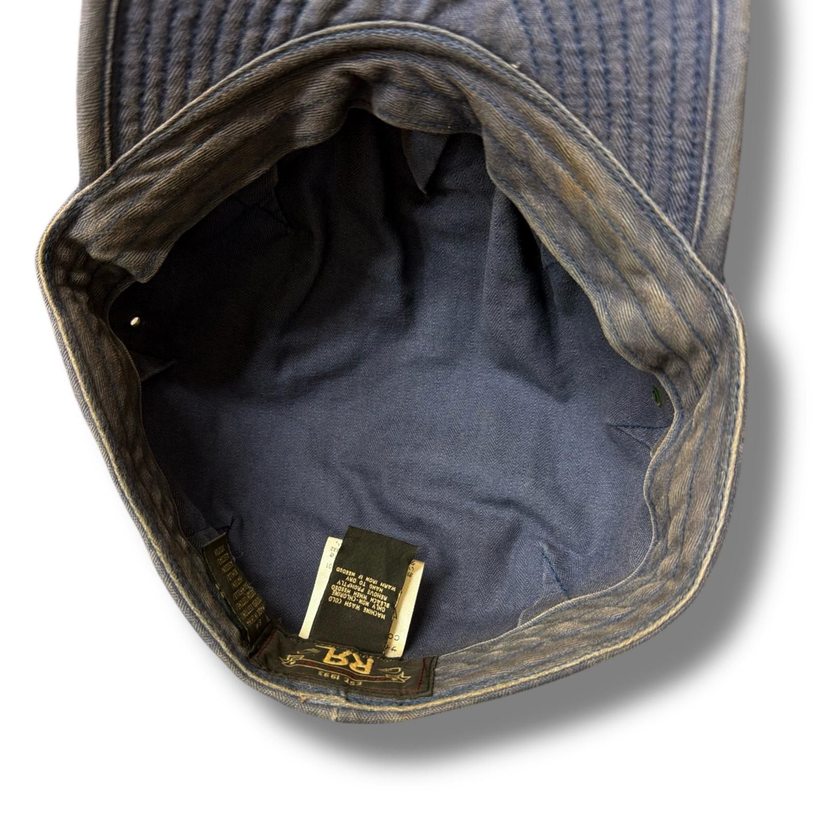 RRL work cap ワークキャップ 帽子 ダブルアールエル ネイビー S/M
