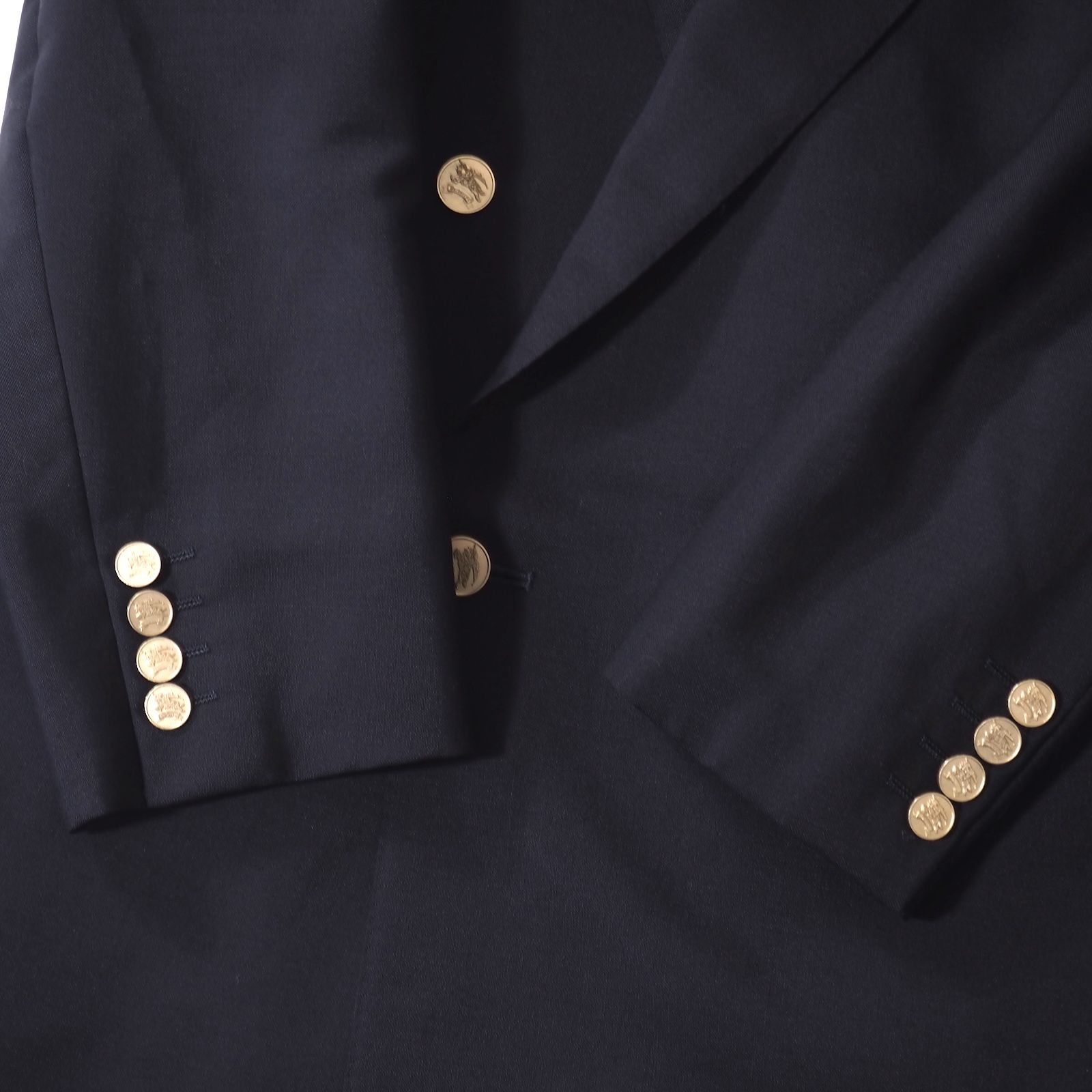 バーバリー BURBERRYS ヴィンテージ ウール 金ボタン ダブルブレスト