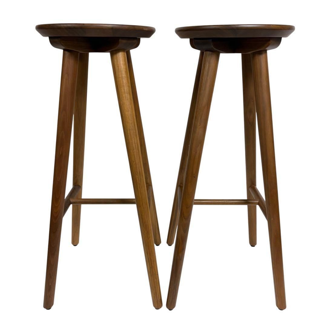 日本製】カウンターチェア TIME&STYLE 国産 木製 椅子 スツール - メルカリ