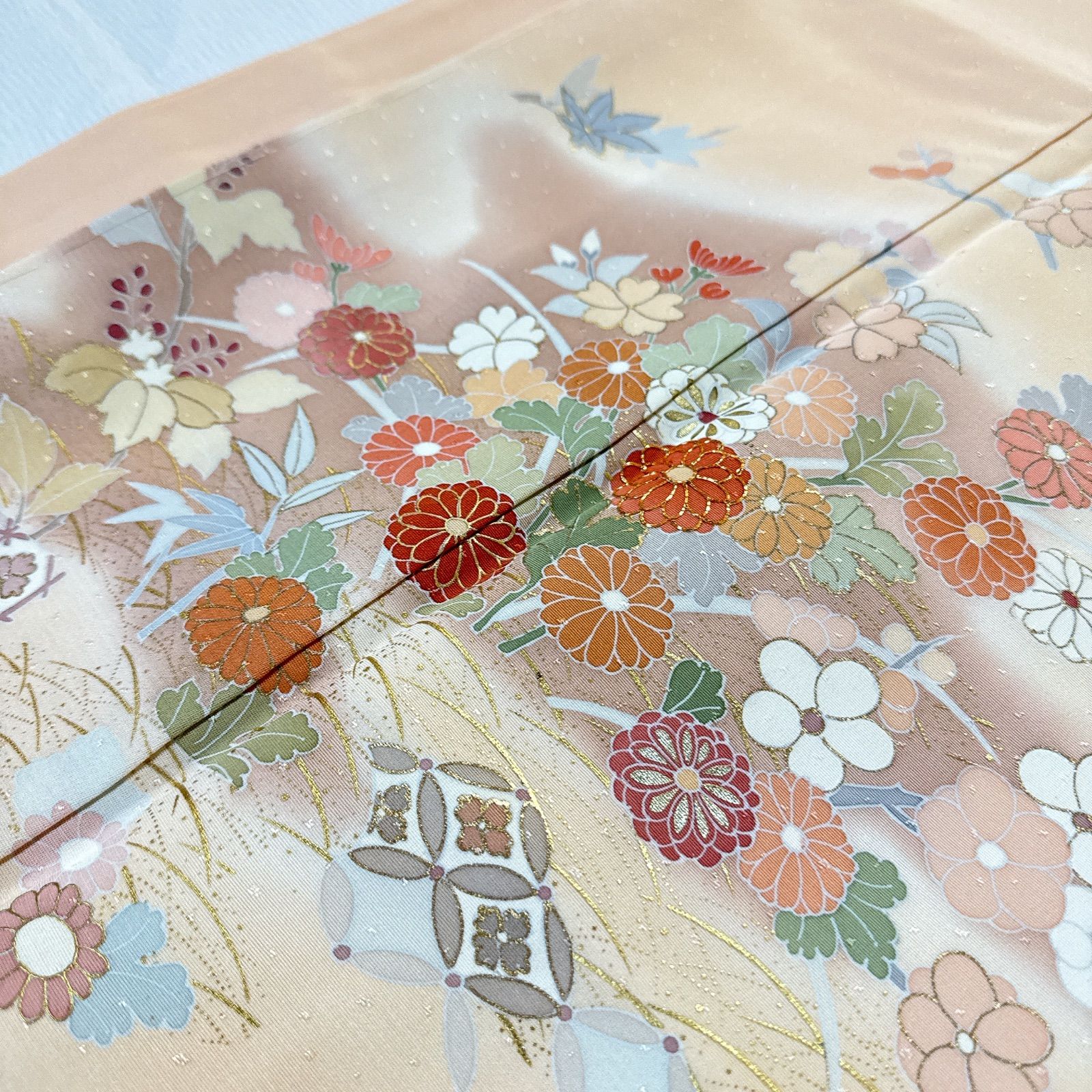 千總　訪問着　正絹　フルセット　廣部商事 千總 訪問着 正絹 フルセット 廣部商事 - メルカリ