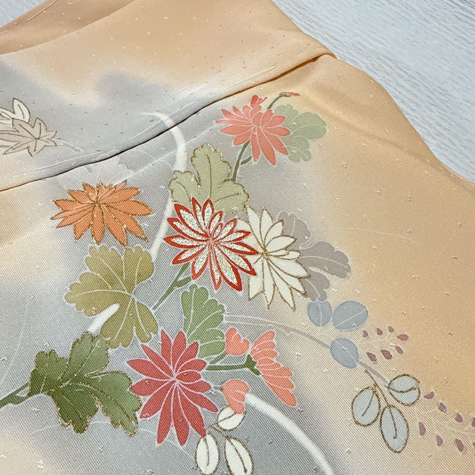 千總　訪問着　正絹　フルセット　廣部商事 千總 訪問着 正絹 フルセット 廣部商事 - メルカリ