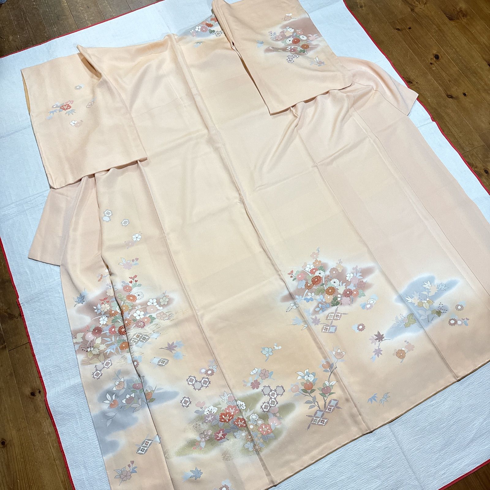 千總　訪問着　正絹　フルセット　廣部商事 千總 訪問着 正絹 フルセット 廣部商事 - メルカリ