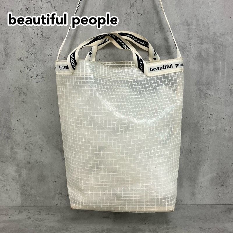 beautiful people ビューティフルピープル PVC クリア ロゴテープ 2way 