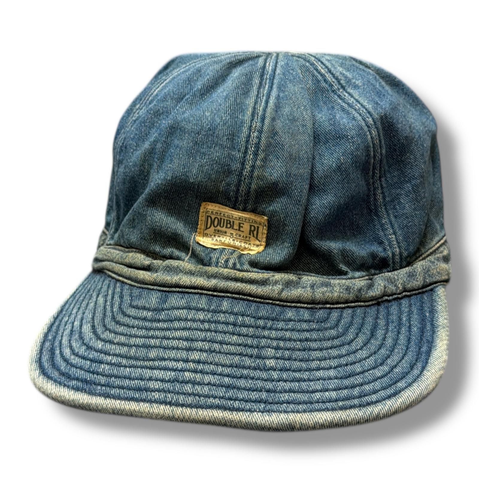参考上代11,340円 RRL DENIM WORK CAP デニムワークキャップ 帽子