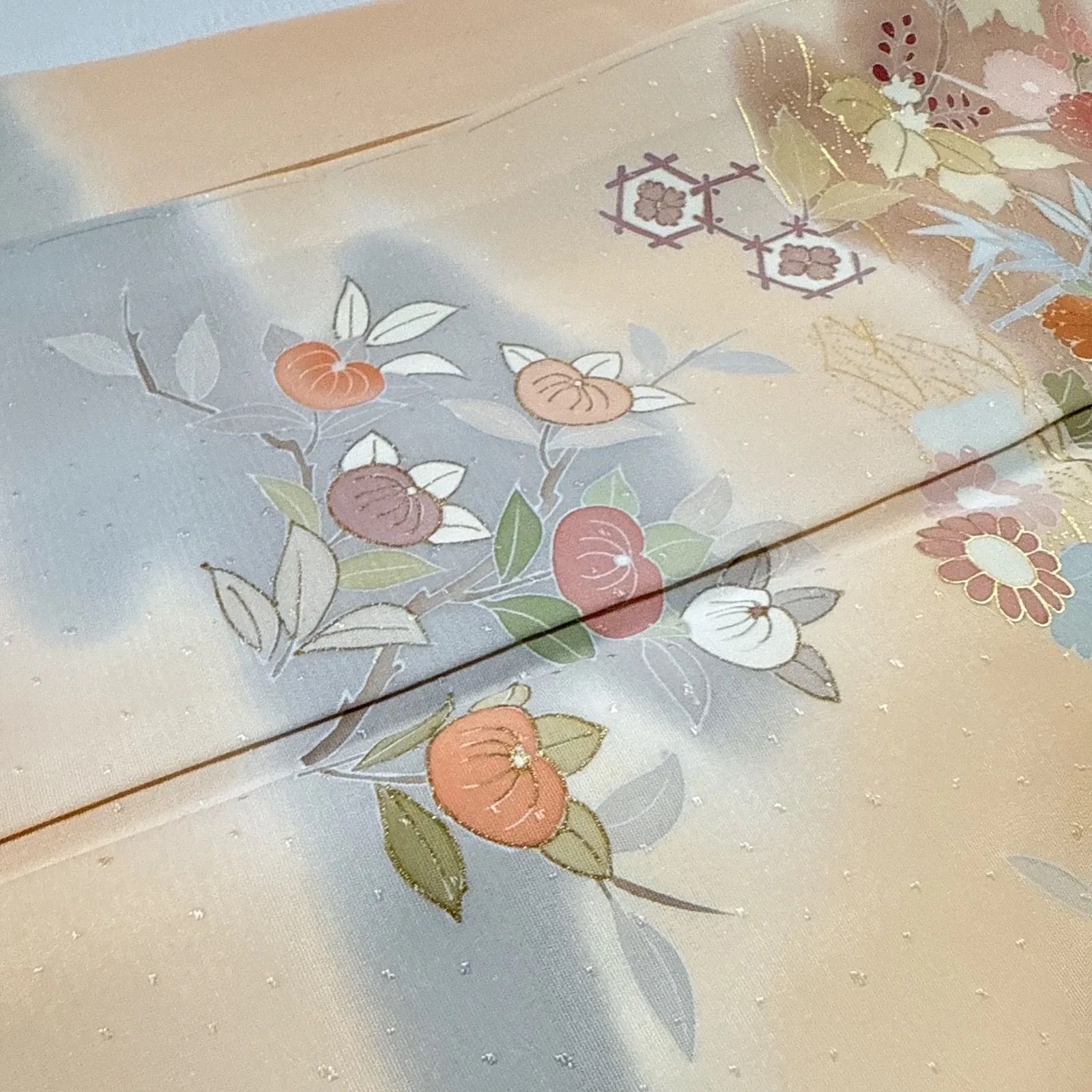 千總　訪問着　正絹　フルセット　廣部商事 千總 訪問着 正絹 フルセット 廣部商事 - メルカリ