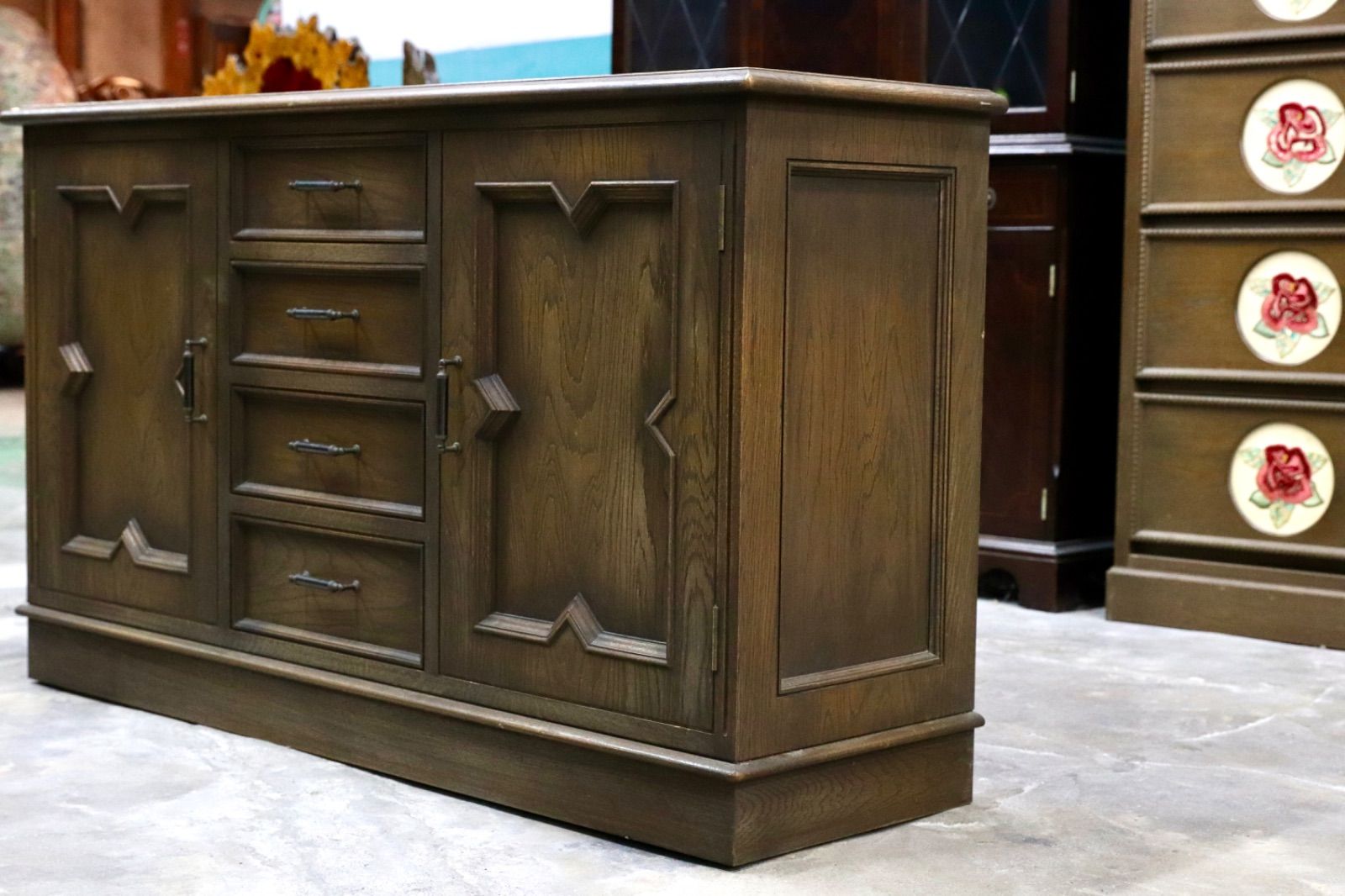 GMHS514○最高級 神戸家具 和製 ヴィンテージ サイドボード リビングボー GMHS514○最高級 神戸家具 和製 ヴィンテージ サイドボード リビングボー