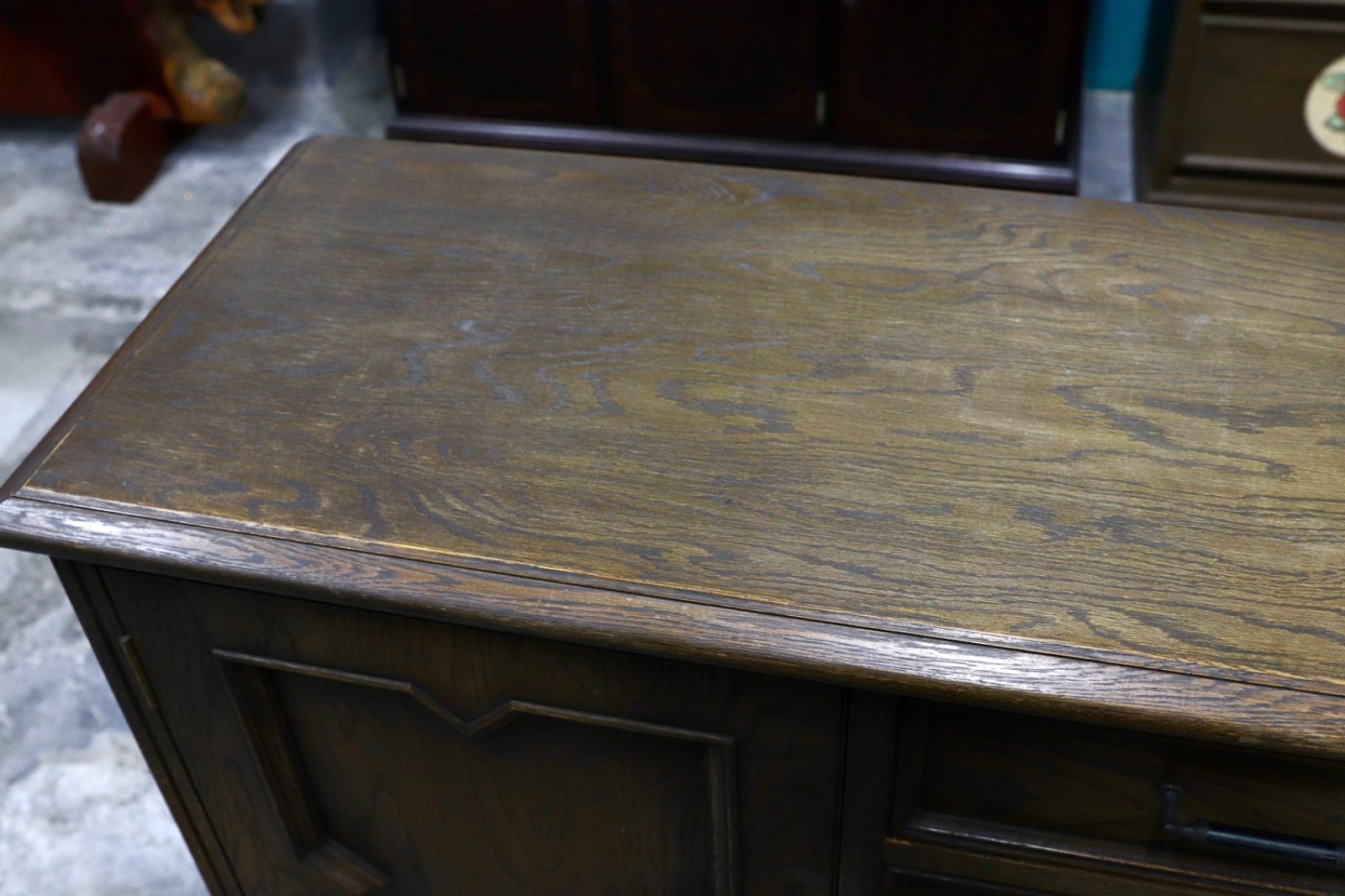 GMIK626○神戸洋家具 永田良介商店 サイドボード リビングボード 楢材