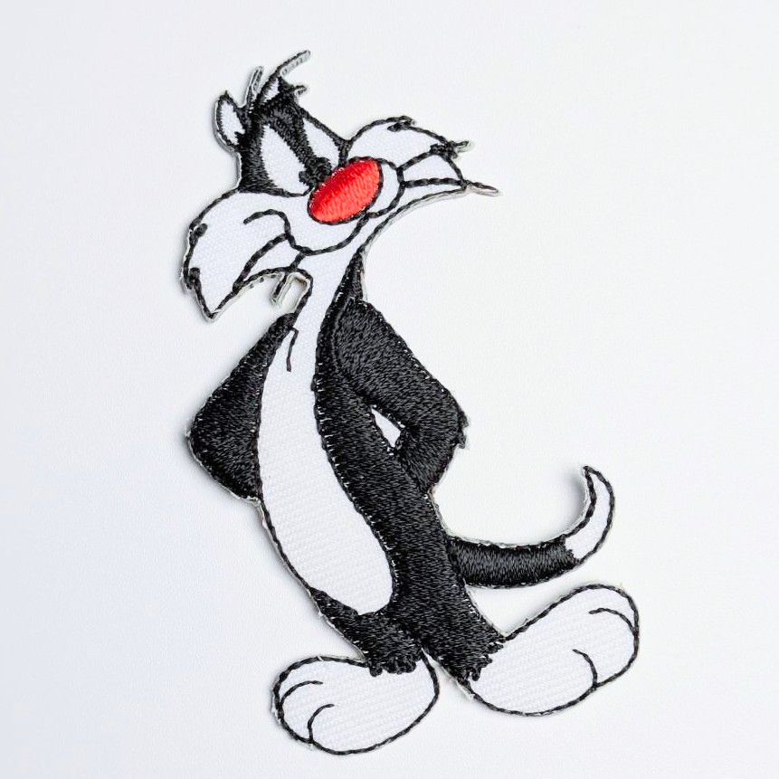 送料無料! ☆刺繍アイロンワッペン☆【 Sylvester Cat ( シルベスター 送料無料! ☆刺繍アイロンワッペン☆【 Sylvester Cat ( シルベスター