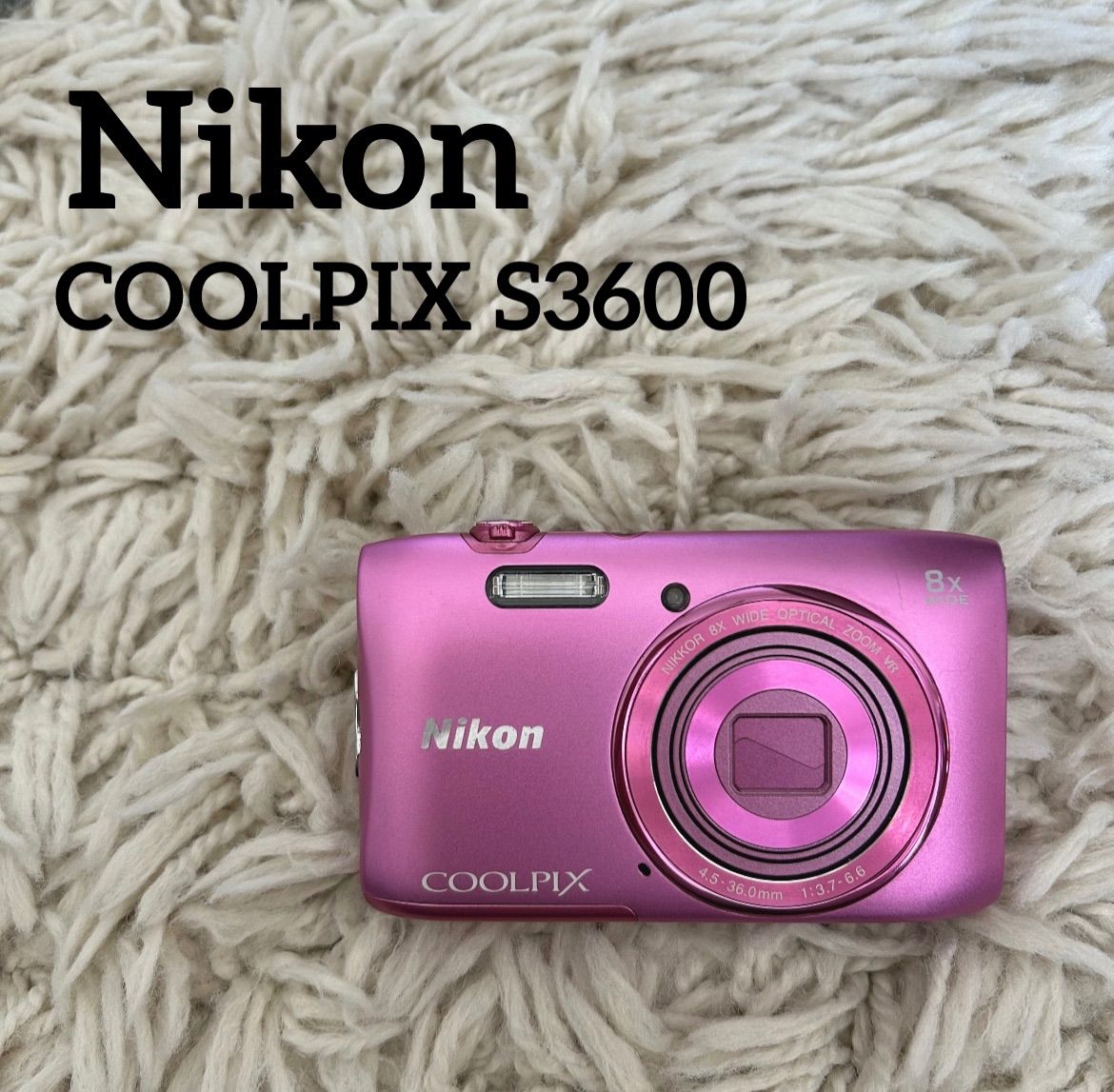 美品✨ Nikon COOLPIX S3600 ピンク コンデジ 平成レトロ ✨美品✨】Nikon COOLPIX S3600 コンデジ 平成レトロ ピンク 【公式通販】