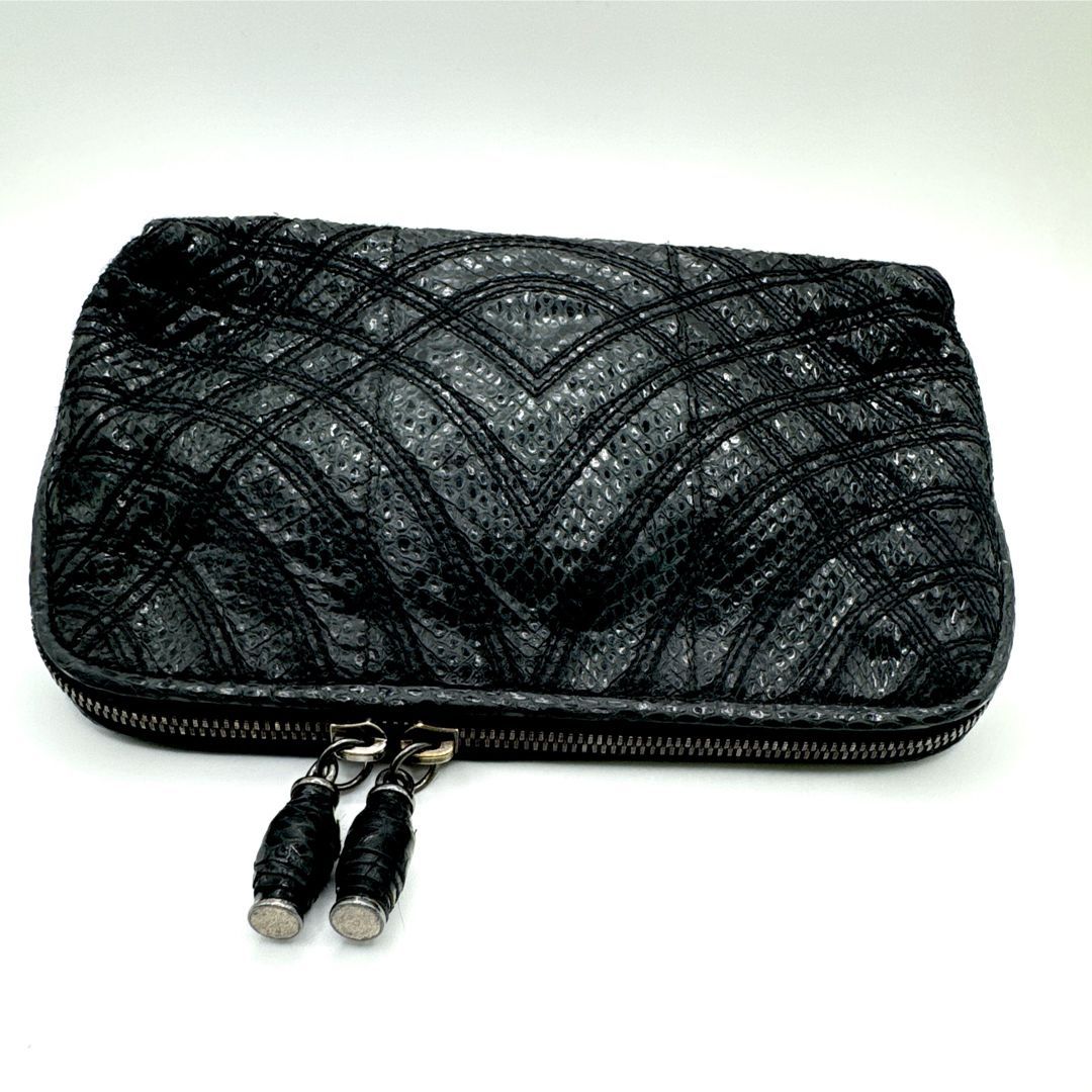 BOTTEGA VENETA ポーチ 美品 美品□ Bottega Veneta パイソン マルチポーチ 小物入れ - メルカリ