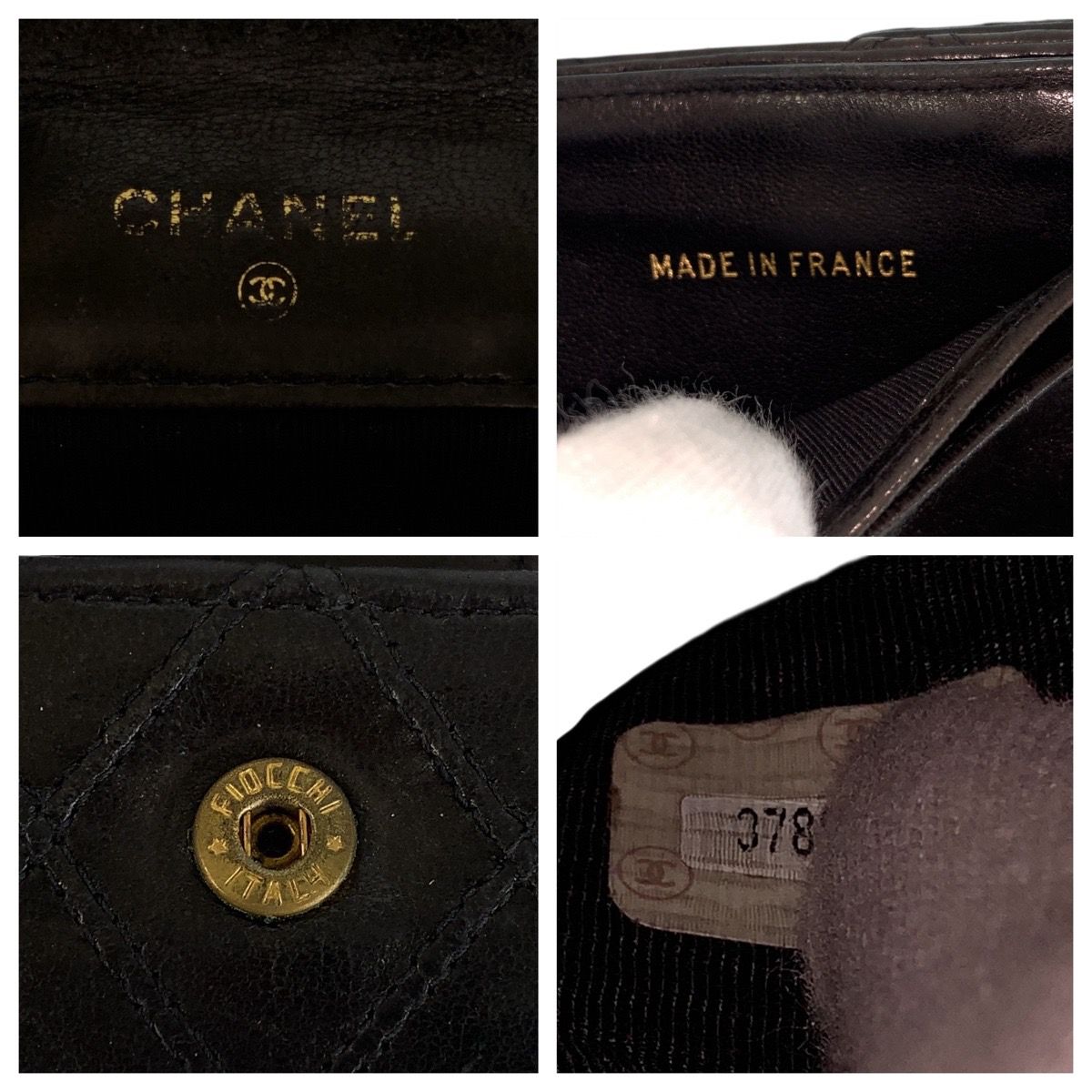 CHANEL シャネル ビコローレ ココマーク ブラック 黒 ゴールド金具