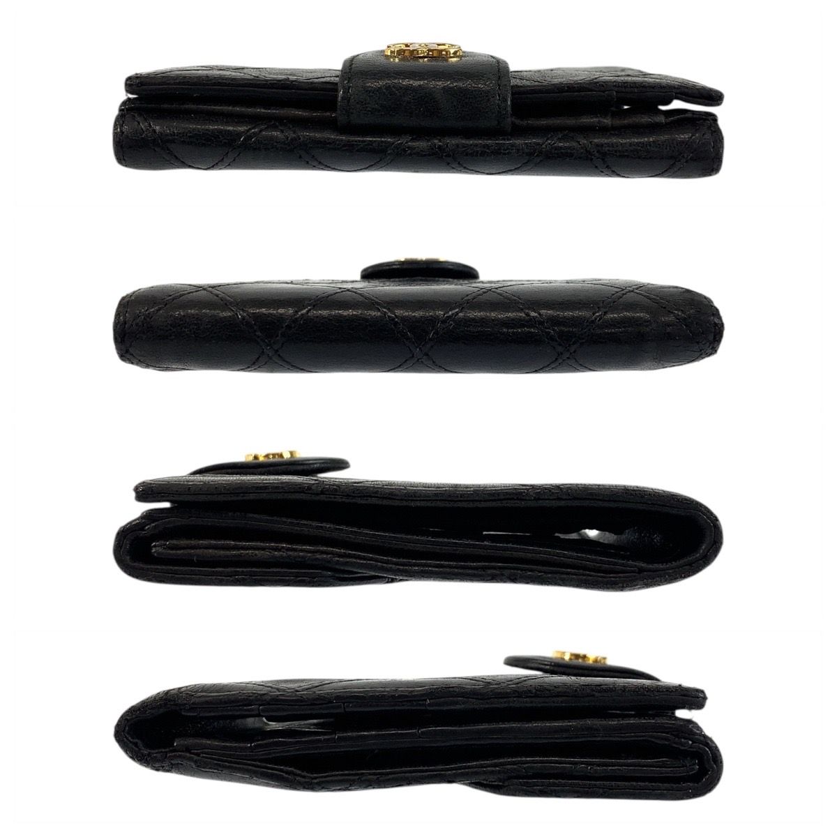 CHANEL シャネル ビコローレ ココマーク ブラック 黒 ゴールド金具