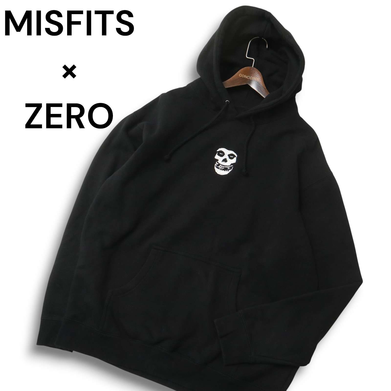 23AW☆ MISFITS × ZERO ミスフィッツ × ゼロ 秋冬 スカル刺繍☆ 裏起毛
