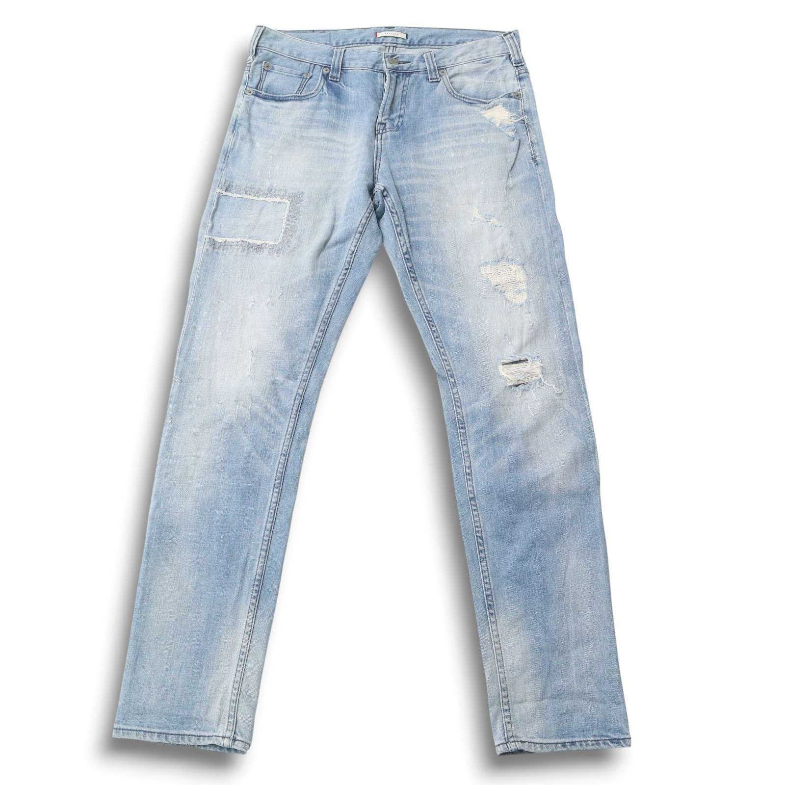 OCEANS掲載】ベイフロー “ リペア加工 ” ストレッチ デニムパンツ 29 