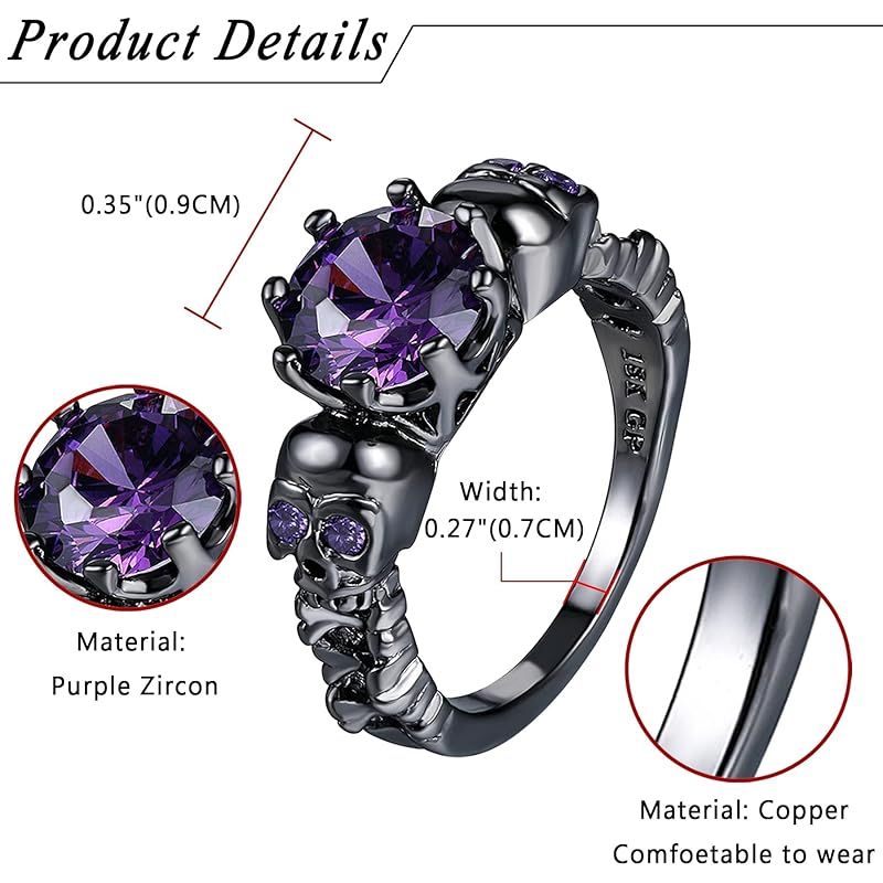 patrick cox ドクロ スカル アメジスト リング Size20号 新品】 [Oidea